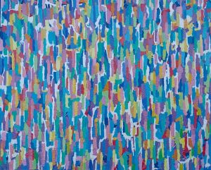 Abstraction, 2022., oil on canvas, 100x120 cm